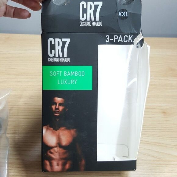 CRISTIANO RONALDO CR7 Boxer Briefs Mens XXL Blue 3-Pack Soft Bamboo Luxury Logo - Picture 3 of 5